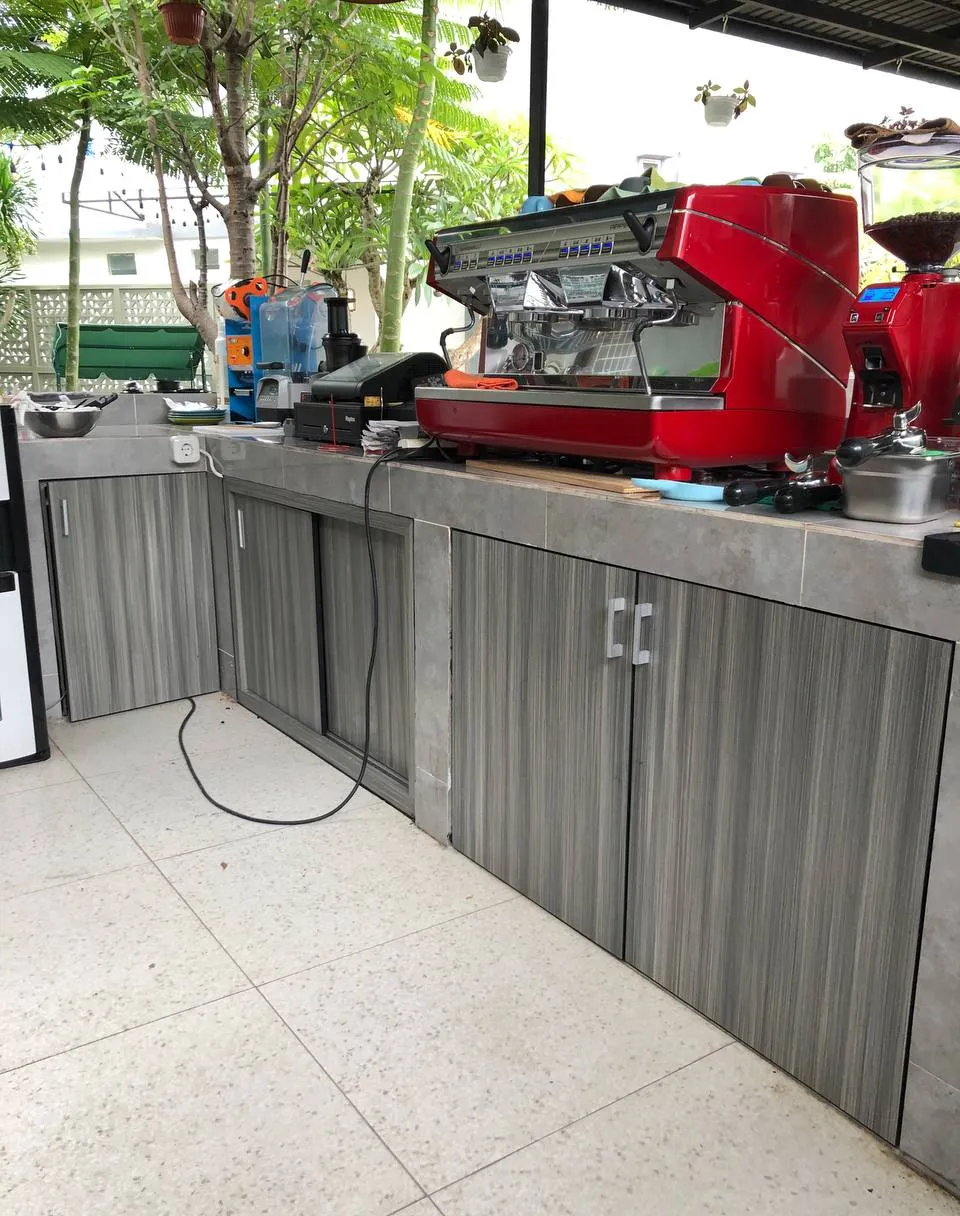 Proyek Kitchen Set Klien — Kitchen set minimalis dari pengerjaan terbaru di Palu Kota Palu Ruang Senawa